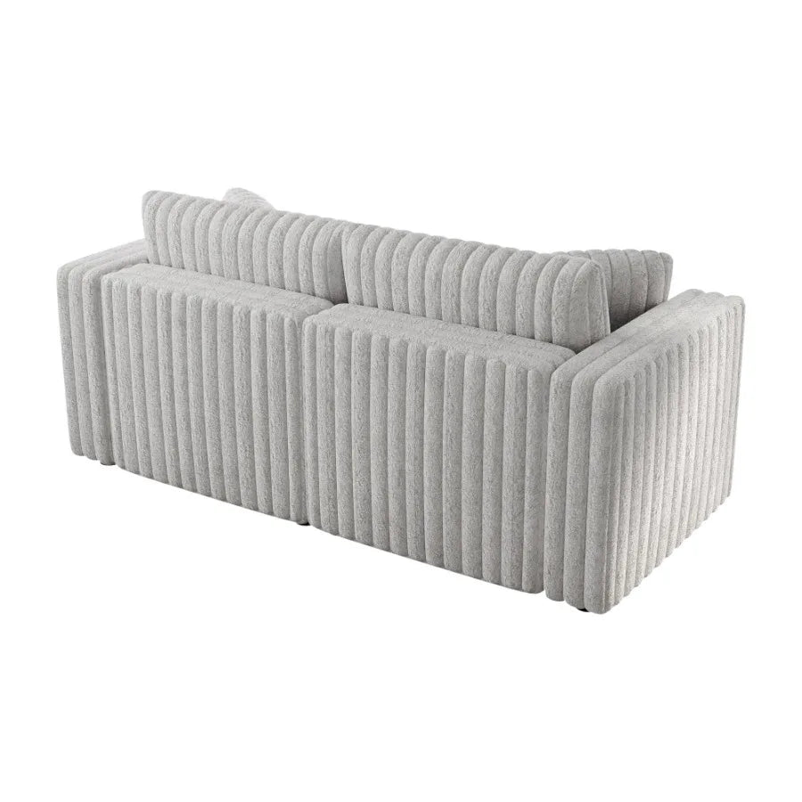 75.6" Soft Rabbit Plush Modular 2-person Sofa - Highly Comfortable with Distinctive Design. Perfect for Bedroom and Living Room