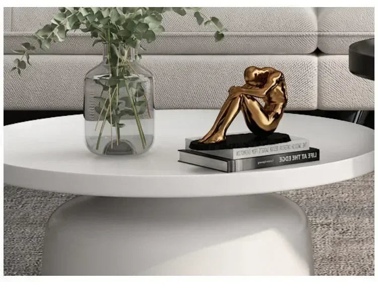 Circular Coffee Tables Nordic Living Room Center Table Modern Side Tea Table Portable Simple Bedroom Nightstand Home Furniture