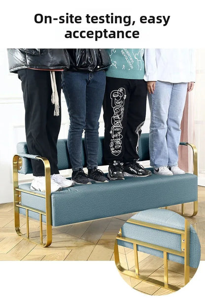 Cullinan Series Office Lobby Reception SofaHigh Resilience SpongeMetal FrameModern Ergonomic Design Multiple Colors