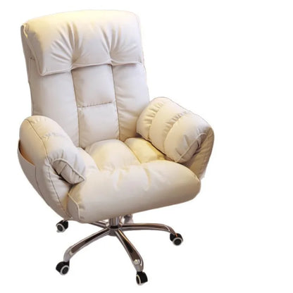 Ergonomic Office Chair Comfortable for Long Hours Metal Backrest Reclining Gaming Chair Office Office Chair Gamer Chair Muebles