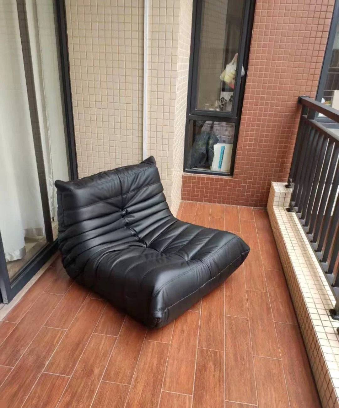 Collection house designer togo floor-to-ceiling single sofa Nordic balcony study lazy caterpillar Internet celebrity cream sofa