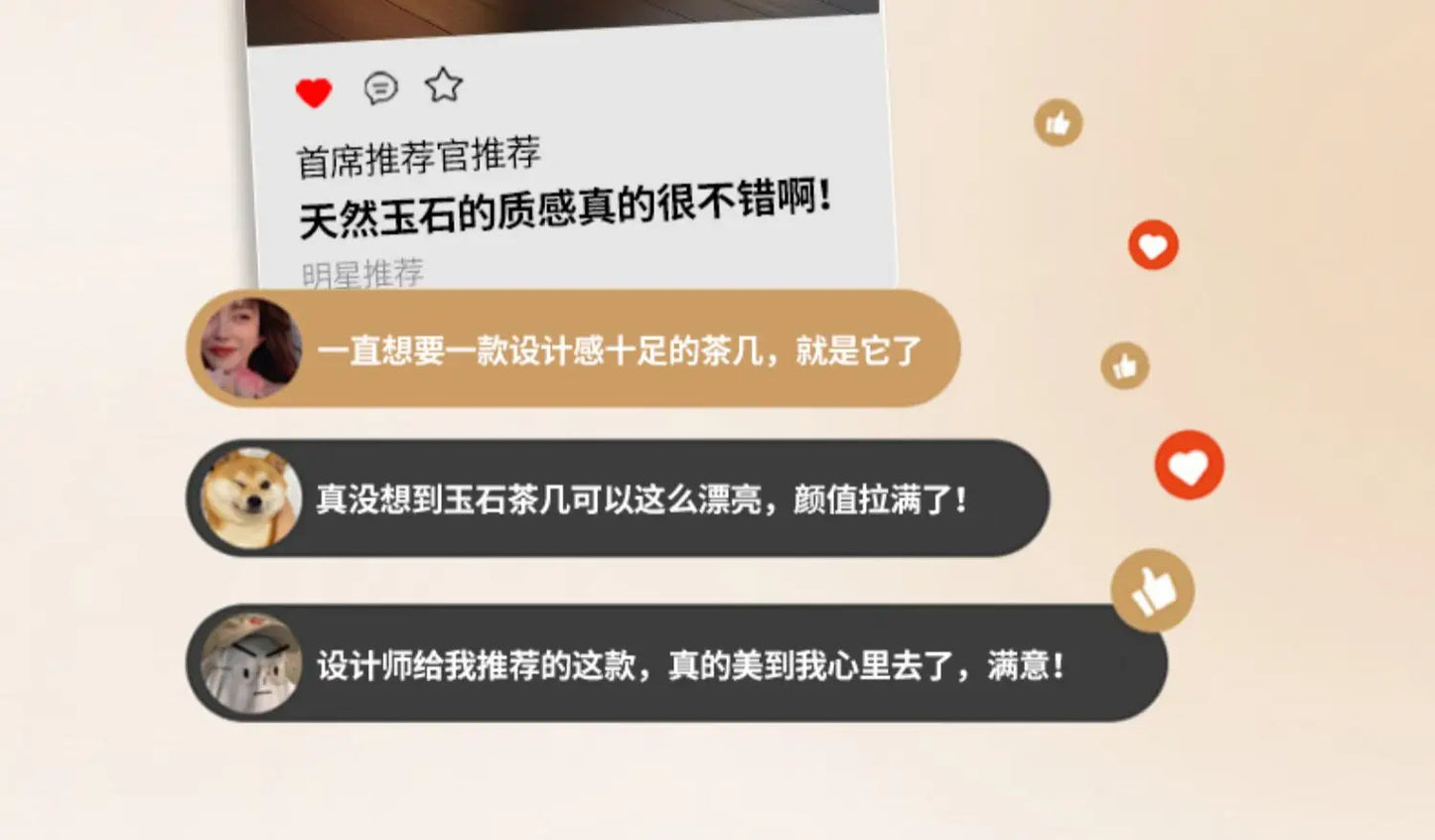 CNatural jade coffee table square crystal light luxury mansion blue and white jade living room marble luminous coffee table C660