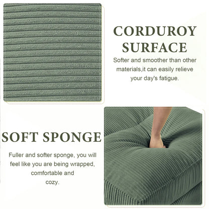 121" Modular Sectional Sofa Couch L Shaped Upholstered Sofa With Chaise Cushion Oversized 6 Seater Couches Sofas For Living Room