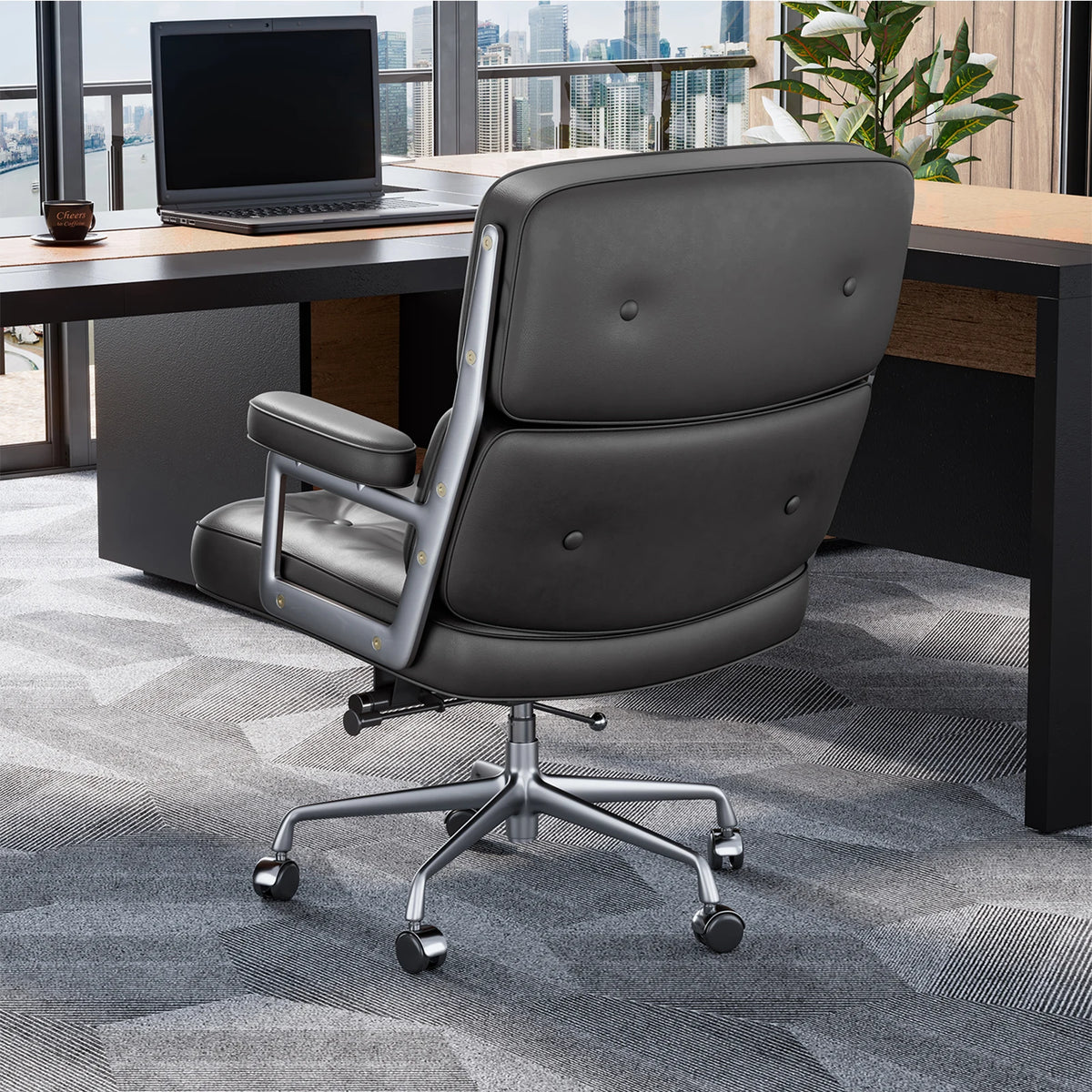 Office chairs Ergonomic Office Chair Mesh Back Lumbar Support Flip-Up Armrests Reclining Adjustable Height for Home Office Desk