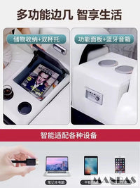 Modern Genuine Leather Sofa Living Room By MANBAS - Stylish Italian Couch with Bluetooth Speaker, USB & Adjustable Headrests