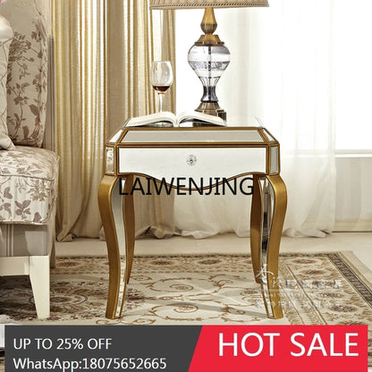 SG mirror glass coffee table sofa small table mini side table simple