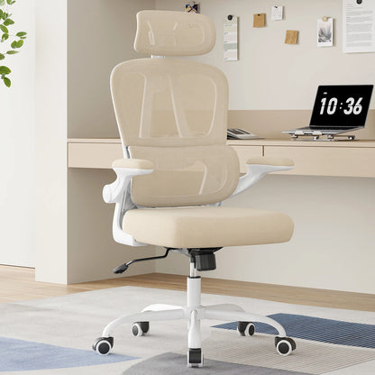 Farini Ergonomic Office Chair, Home Office Desk Chair with Lumbar Support & Headrest, High Back Computer Chair for Work, Study