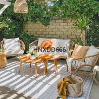 Rattan Outdoor Sofa Set for Garden Patio Terrace - Comfortable Seating with Modern Design