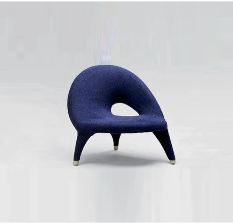 Italian Minimalist Creative Single Fabric Sofa Modern Light Luxury Home Living Room Bedroom Wingback Chair