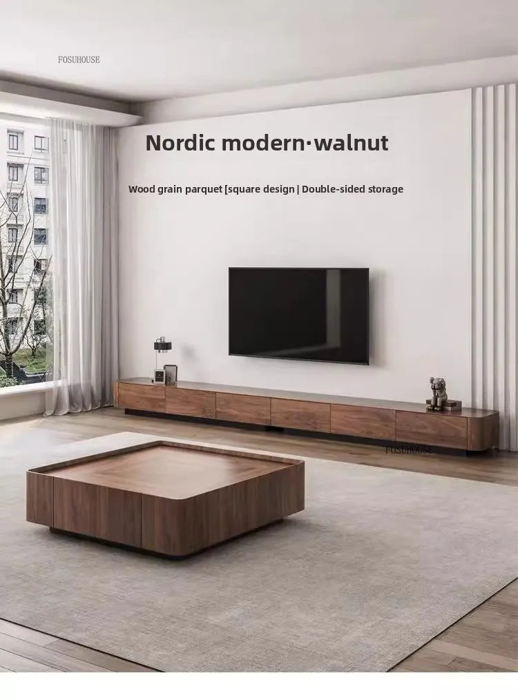 Nordic Solid Wood Coffee Tables Modern Coffee Tables for Living Room Furniture Design Sofa Side Tea Tables Organizer Drawers