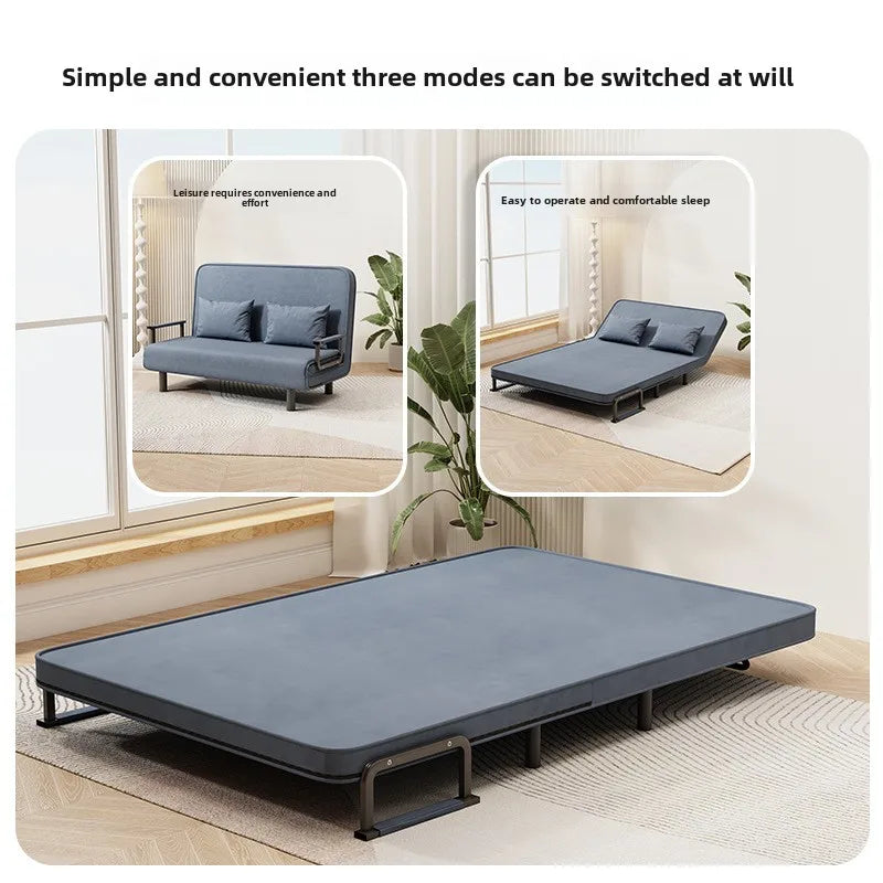 Small apartment sofa bed multifunctional lunch bed nap bed escort bed living room office sofa chair foldable bed