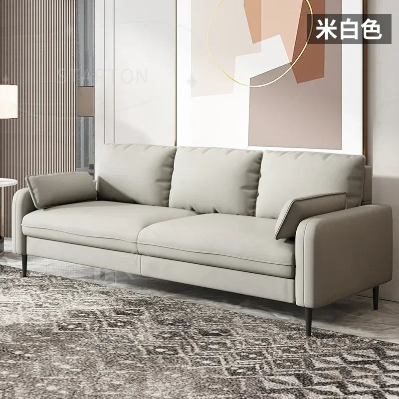 Armchair Lounge European Design Divano Living Room Furniture TY100YH Scratch Protector Sofa Relax 3 Seater Brown Classic Sofa