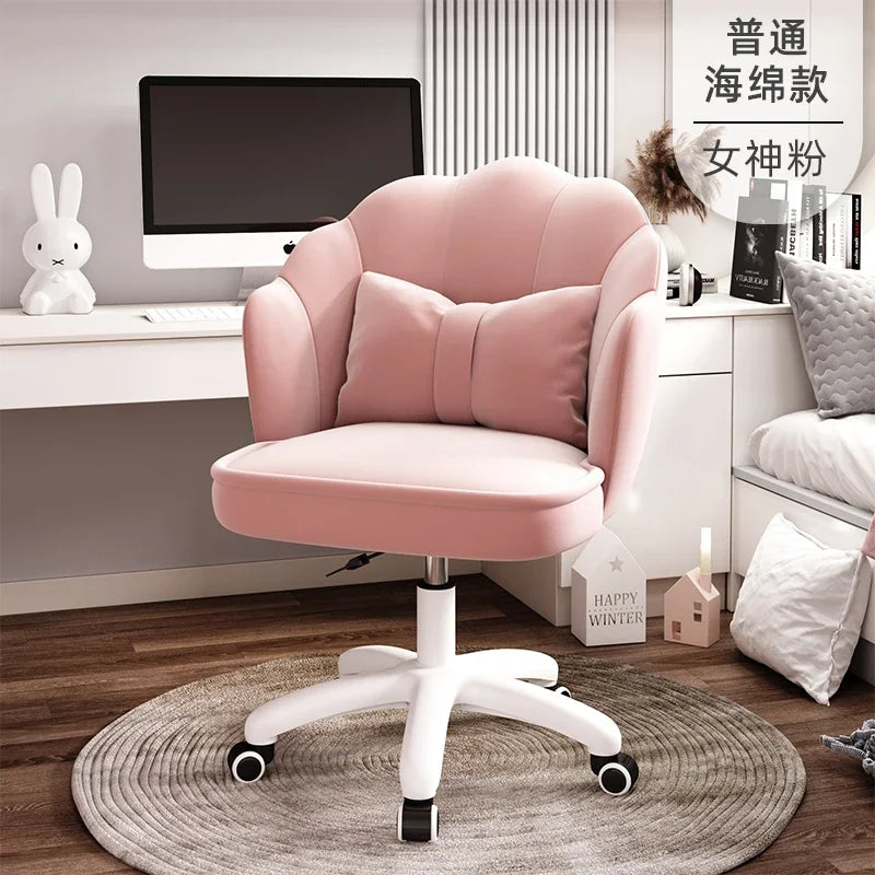Home Comfortable Study Office Chairs Back Swivel Chair Dormitory Gaming Chair Student Lovely Computer Chair Bedroom Furniture