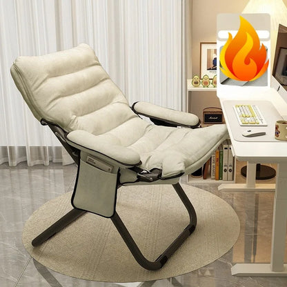 Folding recliner student dormitory computer chair household bedroom lazy small sofa balcony single casual back chair