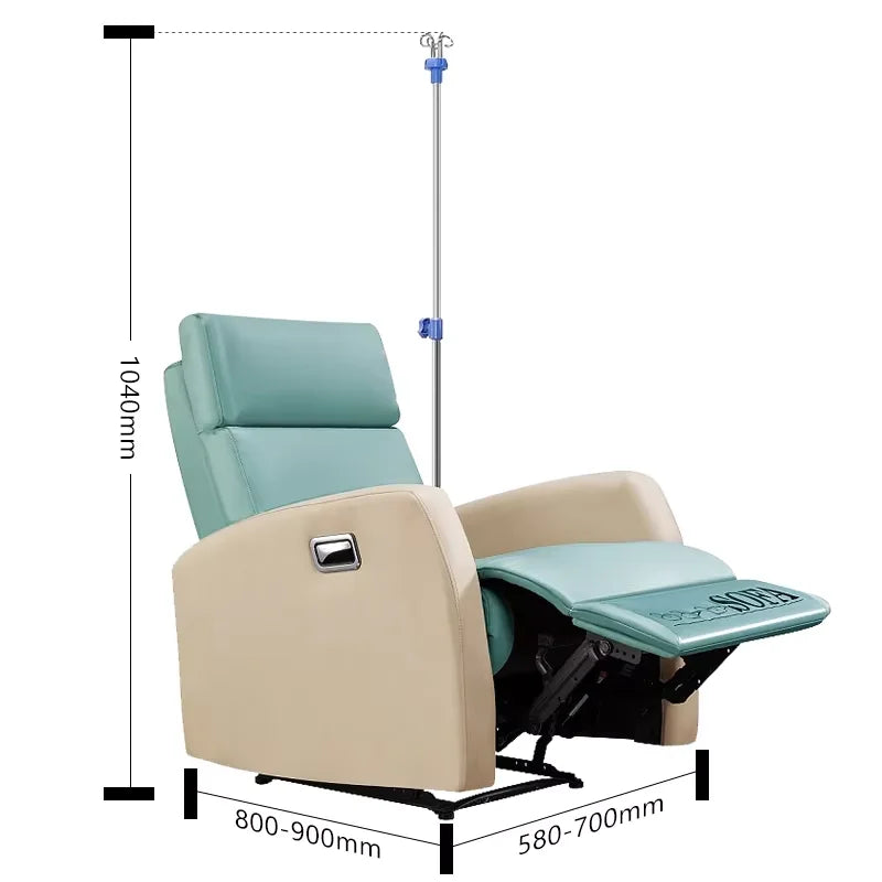 InfusionMedical Electric Sofa Chair Infusion Chair Hospital Furniture with Infusion Rack for Hospitals or Clinics