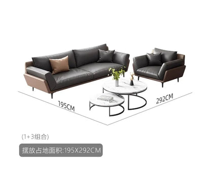 CP office sofa coffee table combination simple modern business rest reception