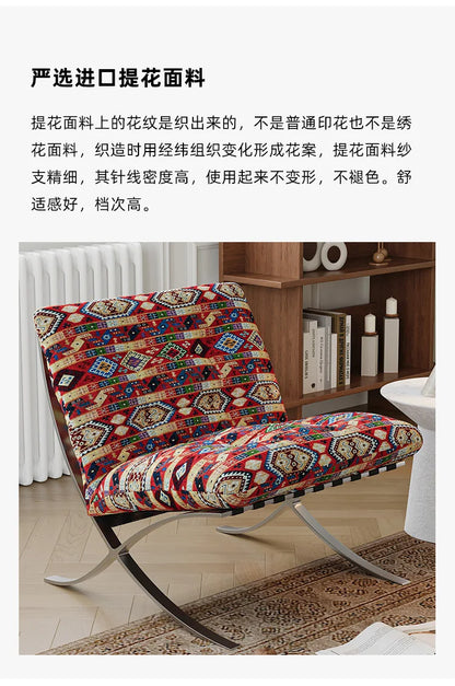 Medieval Barcelona single sofa designer single chair living room balcony leisure chair