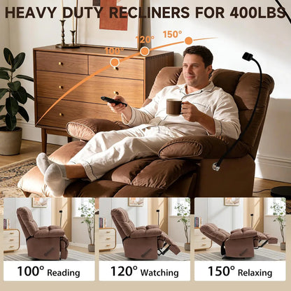 Oversized Recliner Chair, Big and Tall Recliner Chairs for Adults 400LBS, Large Recliner Chair, Extra Wide Recliner, Customized