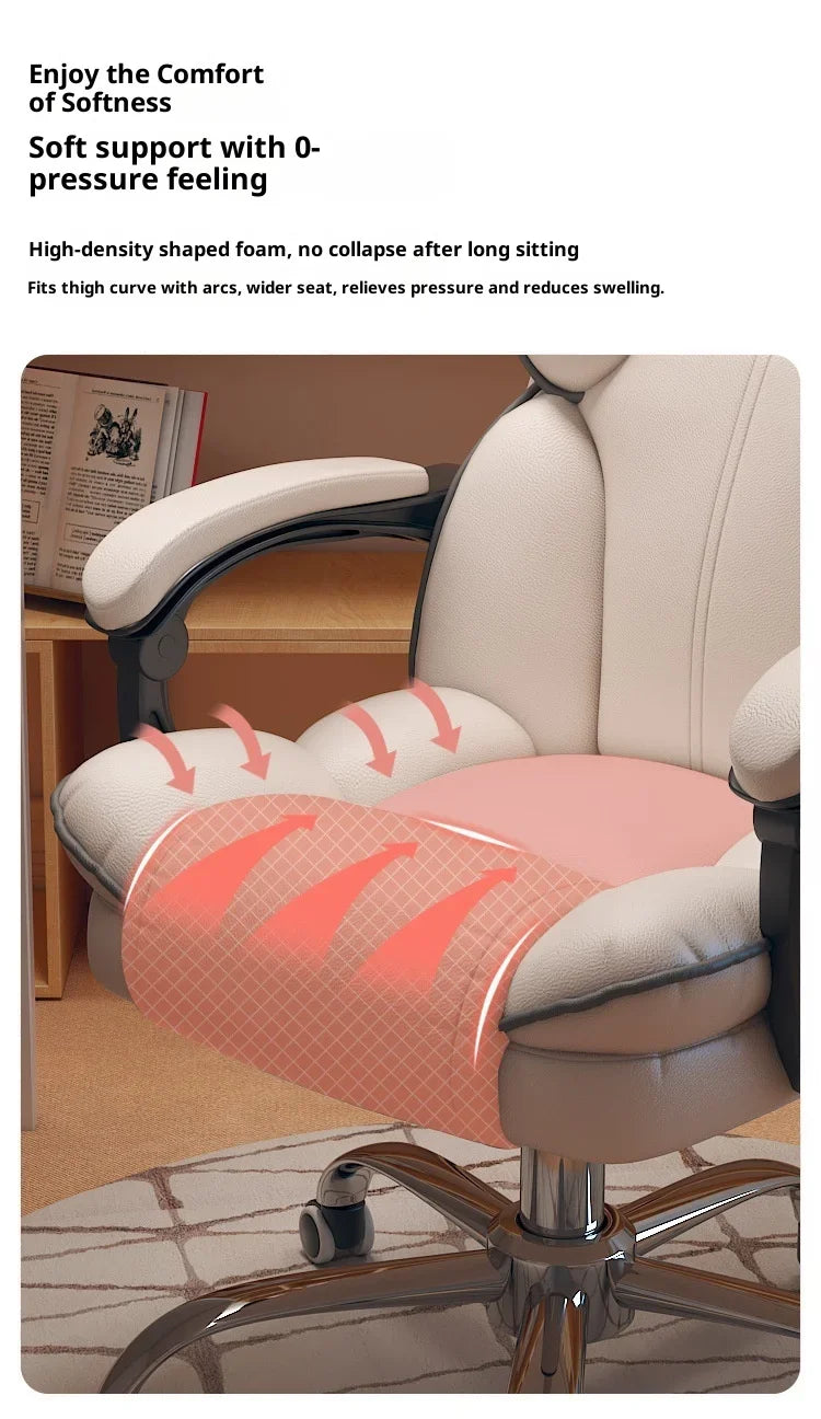 Ergonomic Office Chair Gaming High Back Computer Desk Chair Adjustable Lumbar Support Reclining Swivel Armrest Home Sillas