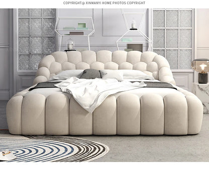 V TH R Luxury Double Bed Modern Floor Design Wooden Space Saving Japanese Soft Cheap Bed Comfortable Cama Solteiro Unique Furnit