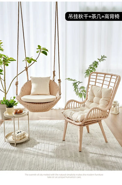 Hanging basket chair indoor swing household hanging hammock rocking balcony Internet celebrity swing hanging
