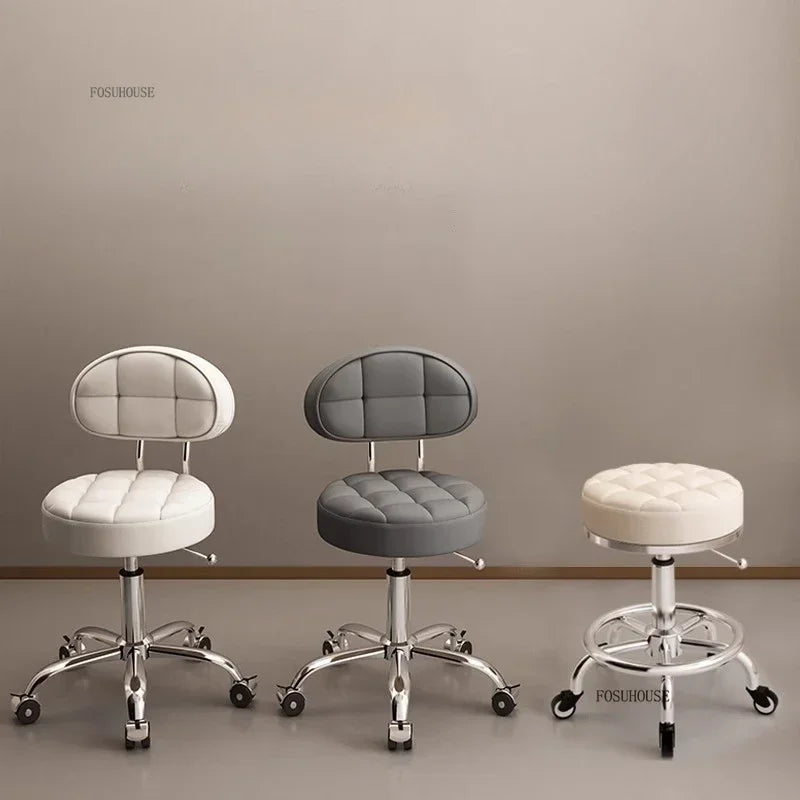Backrest Pedicure Chair Barber Shop Pulley Hairdressing Chairs Lifting Manicure Stool Design Hair Salons Furniture Barber Chair