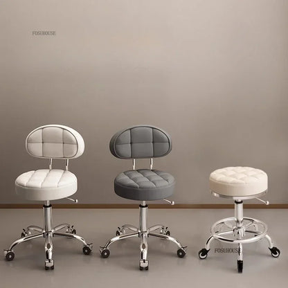 Backrest Pedicure Chair Barber Shop Pulley Hairdressing Chairs Lifting Manicure Stool Design Hair Salons Furniture Barber Chair