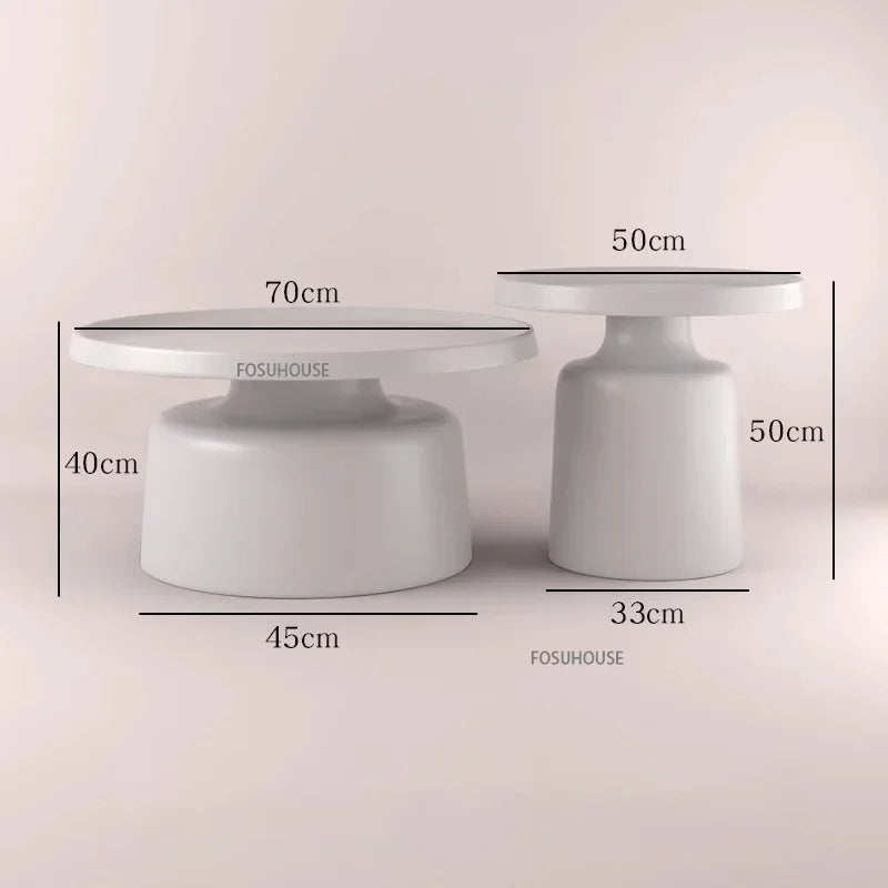Nordic Living Room Center Table Circular Coffee Tables Modern Side Tea Table Portable Simple Bedroom Nightstand Home Furniture B