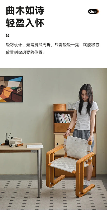 ZZ dining chair solid wood armrest home dining table retro back chair furniture home