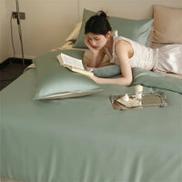 Mulberry Silk Bedding Set Luxury Natural 100% Silk Duvet Cover Set Bed Sheet Pillowcase Single Double Bedsheet King Queen Size