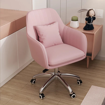 Lift Swivel Office Chairs Bedroom Home Armrest Backrest Leisure Computer Chair Student Dormitory Comfortable Learning Desk Chair