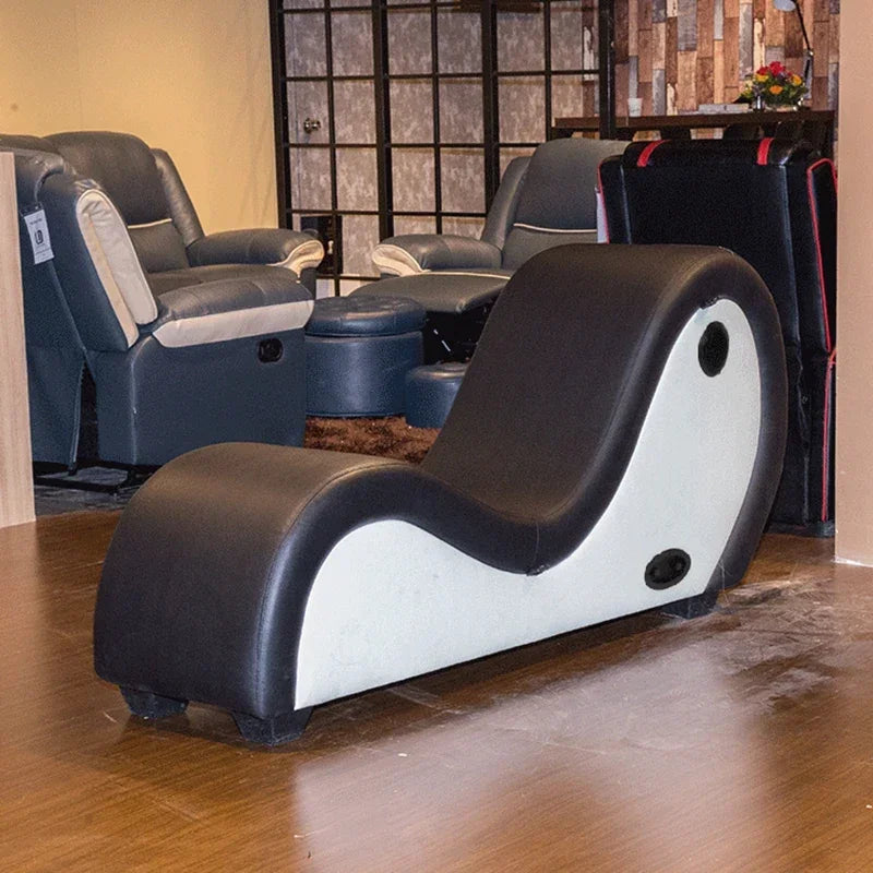 Balcony bedroom single lazy special-shaped sofa multifunctional bedside table hotel homestay lounge chair chaise longue
