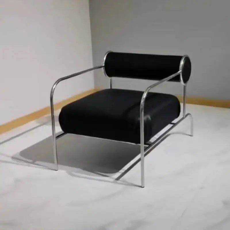Luxury Metal Nordic Sofa Chairs Living Room Modern Armchair Vanity Living Room Chairs Kitchen Poltrona Home Furniture MR50LRC