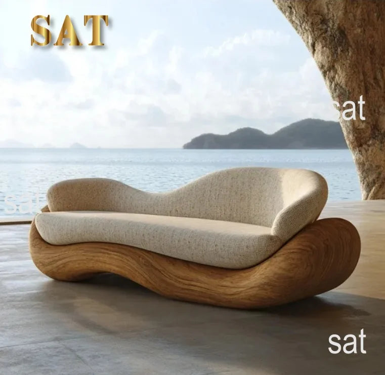 yi-Luxury Convertible Upholstered Wood Sofa Set Modern Living Room Furniture with Eco-Friendly Design for Villa#