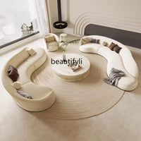 Y48 Nordic living room curved designer sofa hotel lobby multi-person combination sofa