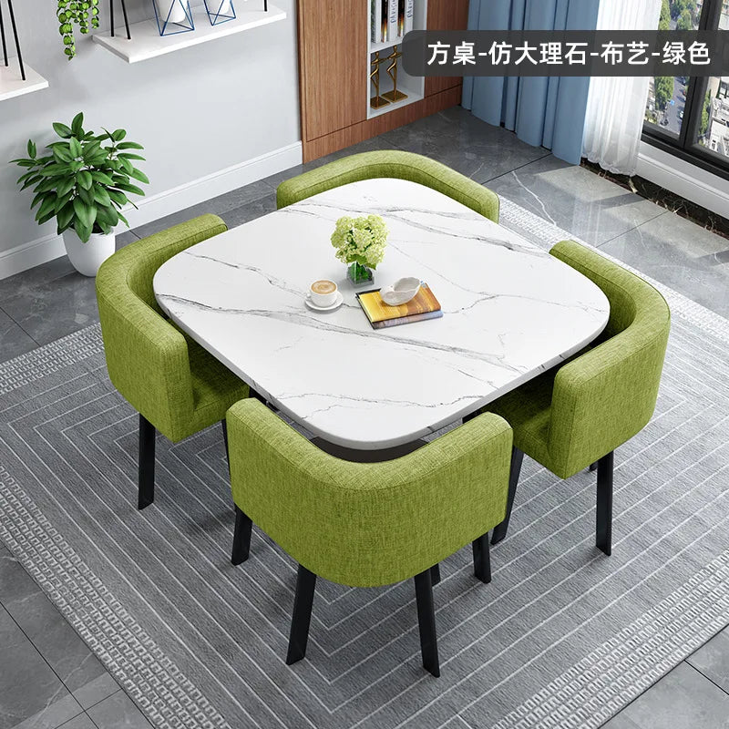Simple square negotiation table and chair combination store, shop
