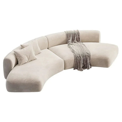 YFY Curved Sofa Living Room Hotel Lobby Rest Area Booth