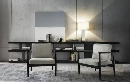 New Chinese Style Nordic Single-Seat Sofa Chair Post-Modern Minimalist Dining Chair Leisure Chair Conference