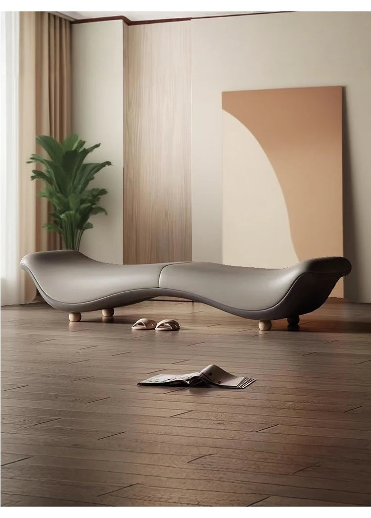 Light Luxury Minimalist Sofa Long Bench Living Room Cloakroom Clothing Store Shoe Bench Couple Fun Bedroom Bed End Bench