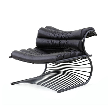 Nordic designer single back lounge chair creative hardware special-shaped home living room ergonomic model
