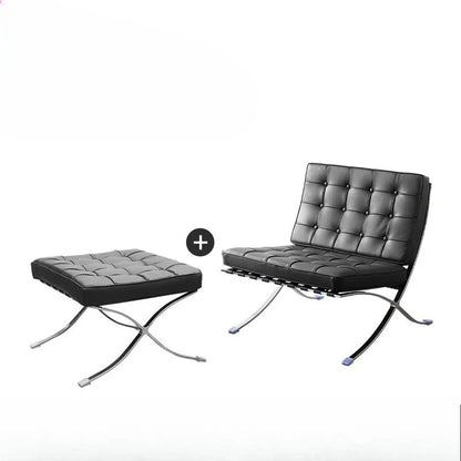 Stainless Steel Relaxing Chair Sturdy and Durable Single-person Sofa Chair Modern Leisure Chair Luxury Living Room Furniture