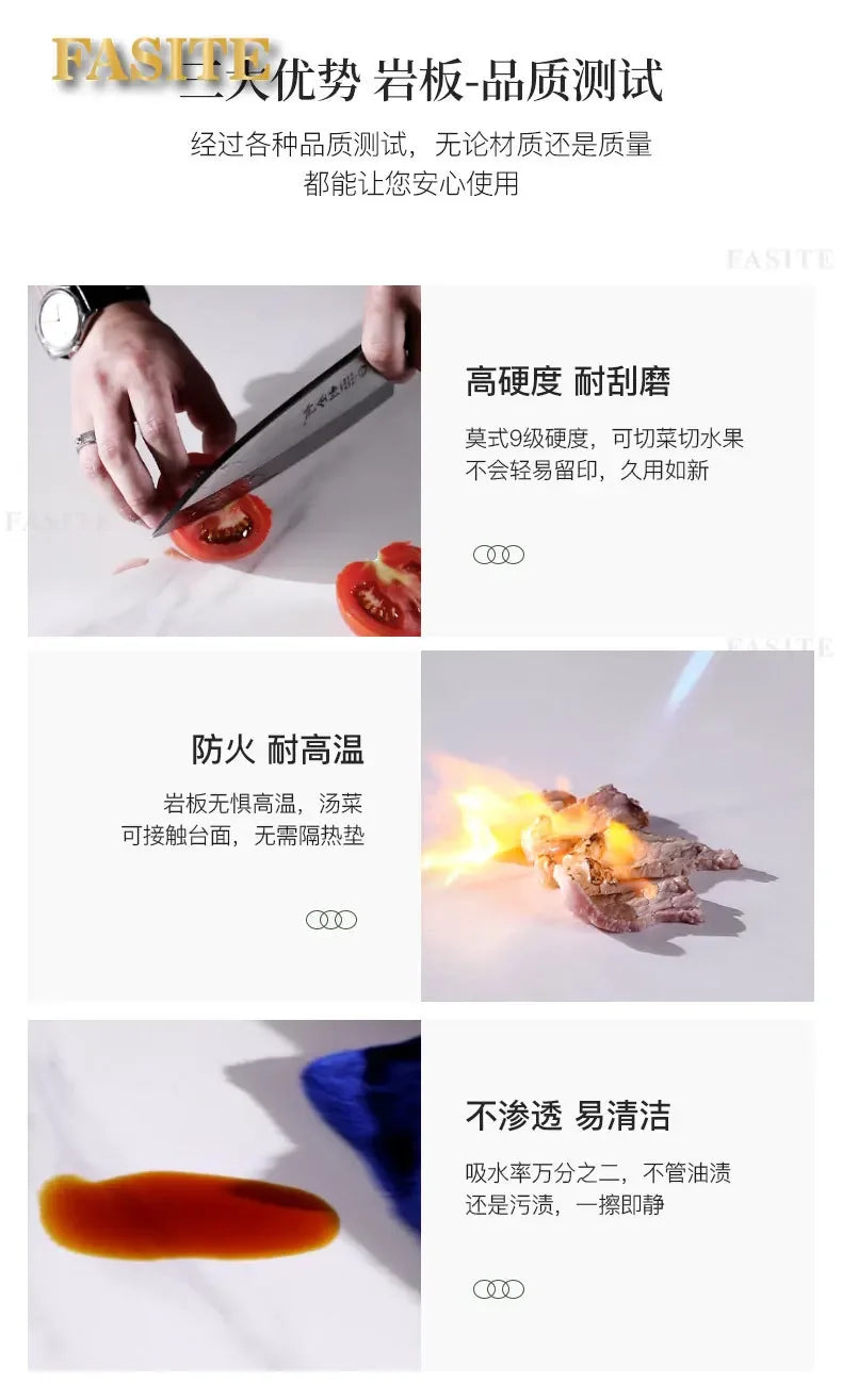 Commercial Rock Board Light Luxury And Simple Modern Small Unit Living Room Glass Coffee Table Table