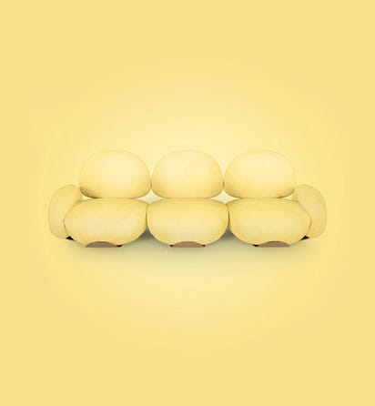 F Designer creative cream wind lamb wool leisure recliner small apartment bedroom makeup single sofa chair