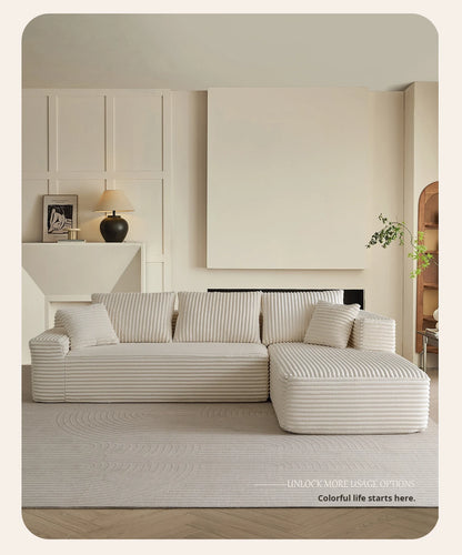 Modern Sectional Sofa Modular Design Fabric Sofa for Small Apartment Living Room