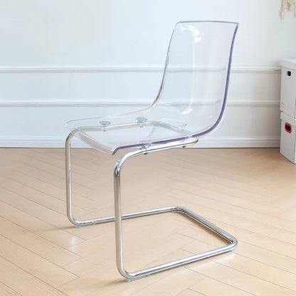 Transparent Acrylic Toyas Chair, Home Backrest Dining Chair, Nordic Minimalist Designer Desk, Coffee Shop Dining Table Chairs