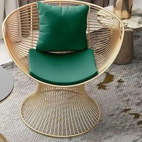 Cream Style Single Sofa Chair Designer Light Luxury Living Room Reception Table Balcony Leisure Table Chair Three Piece Set
