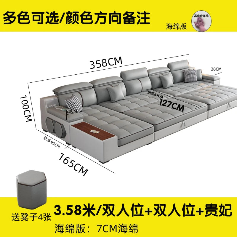 Multifunctional Nordic Recliner Sofas Bed Floor Foldable Modern Sofas Living Room Luxury Divani Da Soggiorno Home Furniture