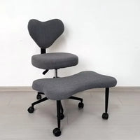 Ergonomic cross-leg office chair,360°rotating stool,height-adjustableseat,lumbar support,extremely comfortablemeditation chair,