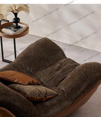 Italian light luxury designer creates reclining chair Italian modern simple living room leisure chair