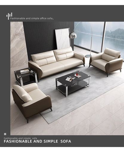 Office Sofa Business Simple Modern Rest Area Three-person Meeting Room Reception Negotiation Coffee Table Combination Office
